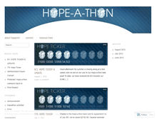 Tablet Screenshot of hopeathon.wordpress.com