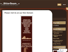 Tablet Screenshot of bitterbeam.wordpress.com