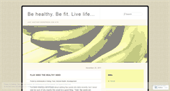 Desktop Screenshot of healthyfitlife.wordpress.com