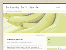 Tablet Screenshot of healthyfitlife.wordpress.com