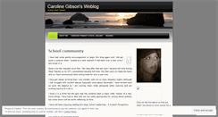 Desktop Screenshot of carolinegibson.wordpress.com