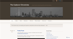 Desktop Screenshot of cadaverchronicles.wordpress.com
