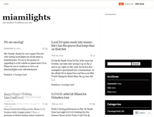 Tablet Screenshot of miamilights.wordpress.com