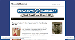 Desktop Screenshot of pleasantshardware.wordpress.com