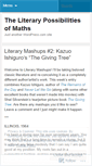Mobile Screenshot of literarymaths.wordpress.com