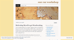 Desktop Screenshot of onecarworkshop.wordpress.com