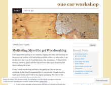 Tablet Screenshot of onecarworkshop.wordpress.com