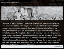 Tablet Screenshot of mattkatphoto.wordpress.com