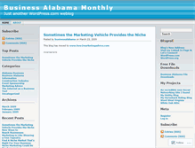 Tablet Screenshot of businessalabama.wordpress.com