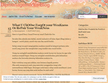 Tablet Screenshot of dipmanagement.wordpress.com