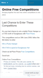 Mobile Screenshot of onlinefreecompetitions.wordpress.com