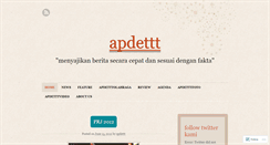 Desktop Screenshot of apdettt.wordpress.com