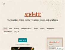 Tablet Screenshot of apdettt.wordpress.com