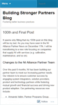 Mobile Screenshot of buildingstrongerpartners.wordpress.com