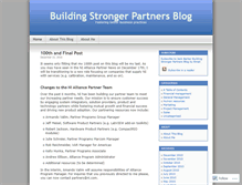 Tablet Screenshot of buildingstrongerpartners.wordpress.com