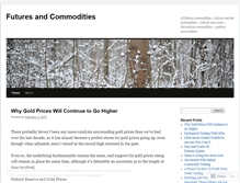 Tablet Screenshot of futuresandcommodities.wordpress.com