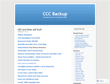 Tablet Screenshot of cccbackup.wordpress.com