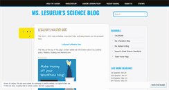 Desktop Screenshot of mlesueur.wordpress.com