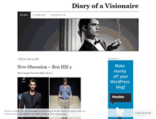 Tablet Screenshot of diaryofavisionaire.wordpress.com