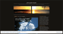 Desktop Screenshot of photographicthoughts.wordpress.com