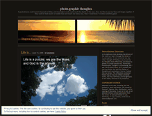 Tablet Screenshot of photographicthoughts.wordpress.com