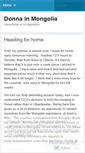 Mobile Screenshot of donnainmongolia.wordpress.com
