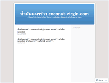 Tablet Screenshot of coconutvirgin.wordpress.com