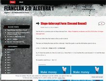 Tablet Screenshot of fcalgebra1.wordpress.com