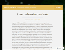 Tablet Screenshot of davidgagnon.wordpress.com
