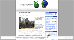 Desktop Screenshot of greetingsearthlings.wordpress.com