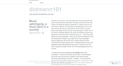 Desktop Screenshot of dotmann101.wordpress.com