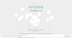 Desktop Screenshot of mentirasamino.wordpress.com