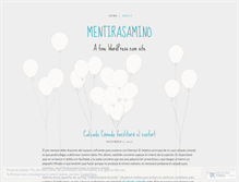 Tablet Screenshot of mentirasamino.wordpress.com