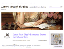 Tablet Screenshot of lettersthroughthetime.wordpress.com