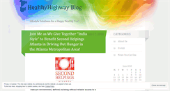 Desktop Screenshot of healthyhighway.wordpress.com