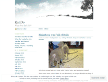 Tablet Screenshot of kaliajer.wordpress.com