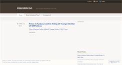 Desktop Screenshot of interdotcon.wordpress.com
