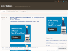 Tablet Screenshot of interdotcon.wordpress.com