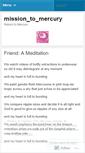 Mobile Screenshot of missiontomercury.wordpress.com