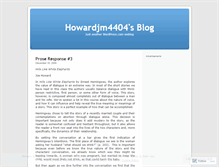 Tablet Screenshot of howardjm4404.wordpress.com