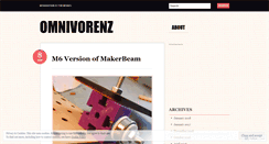 Desktop Screenshot of omnivorenz.wordpress.com