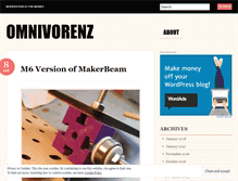 Tablet Screenshot of omnivorenz.wordpress.com