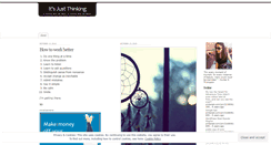 Desktop Screenshot of itsjustthinking.wordpress.com