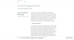 Desktop Screenshot of nursingschols.wordpress.com