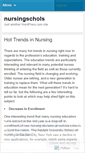 Mobile Screenshot of nursingschols.wordpress.com