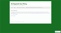 Desktop Screenshot of beorganizedsavemoney.wordpress.com