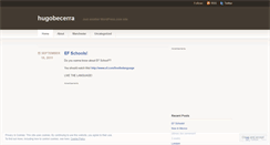 Desktop Screenshot of hugobecerra.wordpress.com