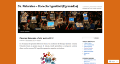 Desktop Screenshot of conectarigualdadegresadosnaturales.wordpress.com