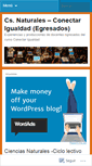 Mobile Screenshot of conectarigualdadegresadosnaturales.wordpress.com