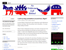 Tablet Screenshot of nopoliticianleftbehind.wordpress.com